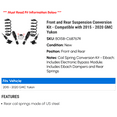 thumbnail image 2 of Front and Rear Suspension Conversion Kit - Compatible with 2015 - 2020 GMC Yukon 2016 2017 2018 2019, 2 of 2
