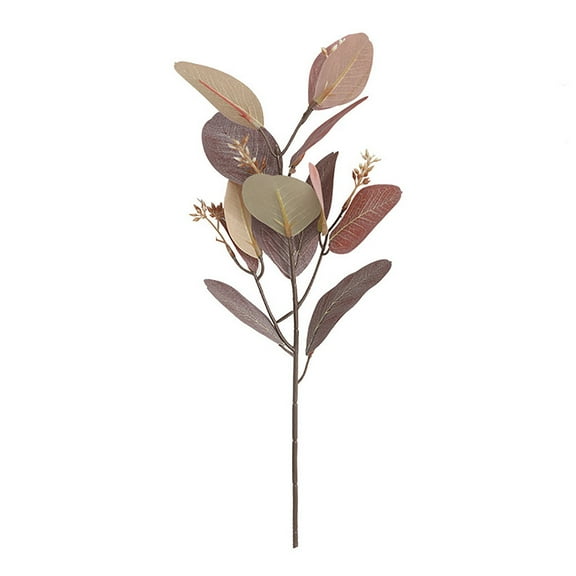 HEVIRGO Artificial Flowers for Decoration Artificial Plant Vivid Exquisite Faux Silk Flower Elegant Eucalyptus Fake Plant for Home,Coffee