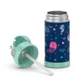 thumbnail image 4 of Thermos Stainless Steel Funtainer Water Bottle with Straw, Sealife, 12 Fluid Ounces, 4 of 9