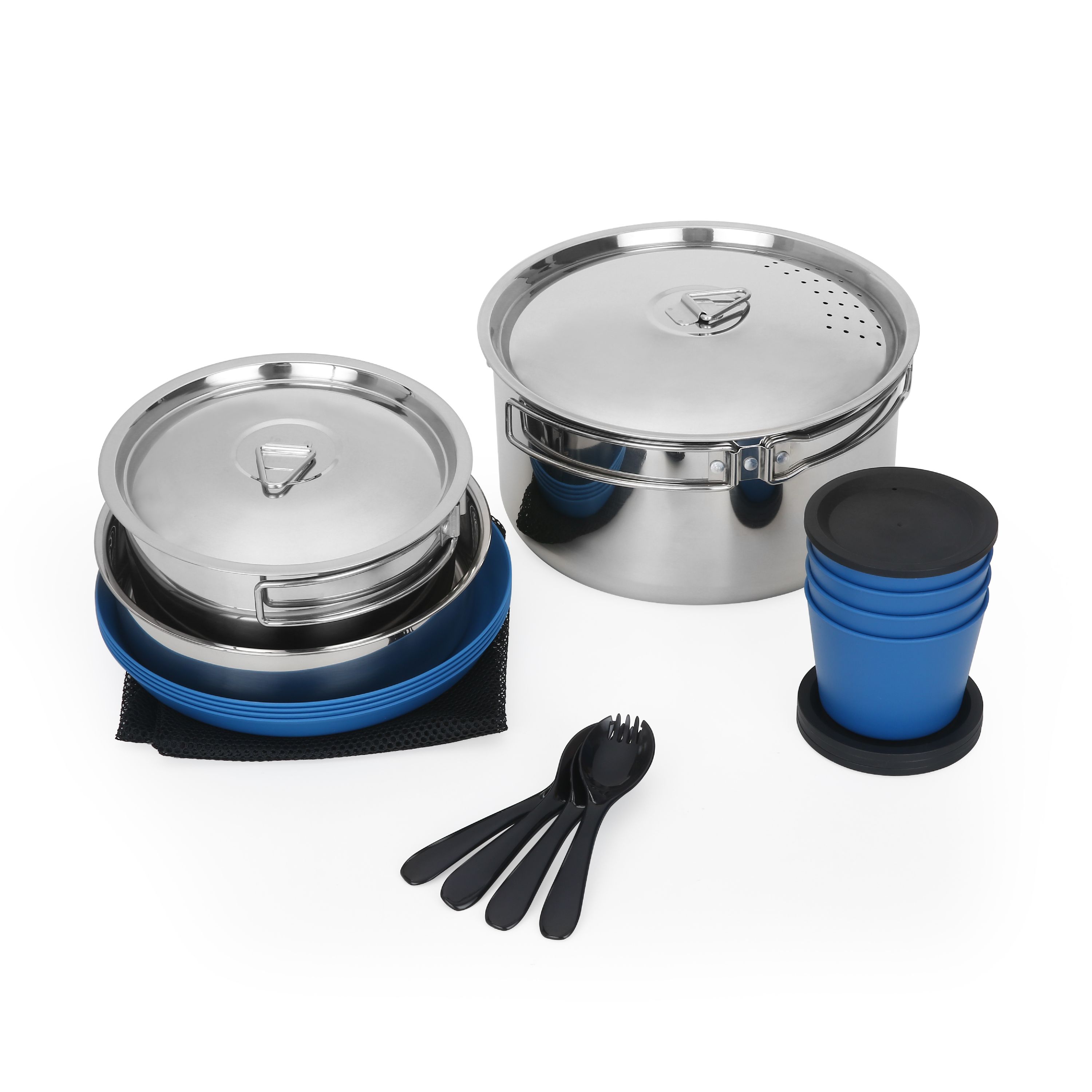 Set de Cocina de Camping Antiadherente de 22 Piezas con Bolsa de Malla 6