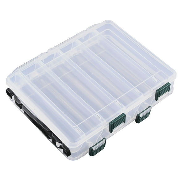 UDIYO Double Layers Fish Lure Bait Hook Tackle Box Fishing Tool Storage Case Container