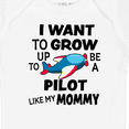 thumbnail image 4 of Inktastic I Want to Grow Up to Be a Pilot Like My Mommy Boys or Girls Baby Bodysuit, 4 of 5