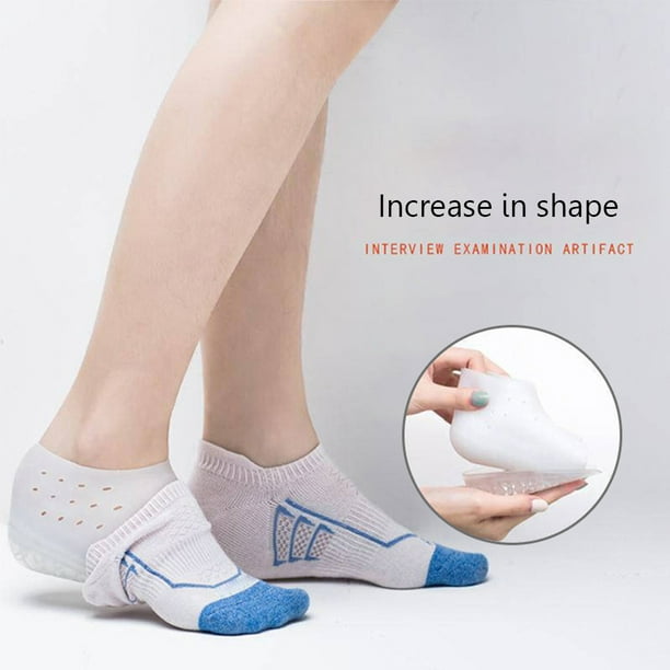 vonky Invisible Height Increase Insole Wearable Heel Cushion Inserts  Invisible Height Increase Insole Shoe Silicone Heel Lift - 4.0cm 