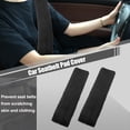 thumbnail image 2 of 2uds Peluche Coche Asiento Cinturón Protector Almohadillas Suaves Cómodas Fundas Negro, 2 of 7