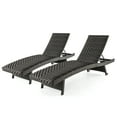 thumbnail image 1 of Gymax Lot de 2 Chaises Longues Pliantes en Rotin, Fauteuil Inclinable Réglable, Mousse à Séchage Rapide, Résistant aux Intempéries, Brun Mélangé, 1 of 1