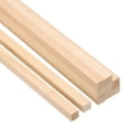 thumbnail image 1 of Unique Bargains 3/8 Inch Dowel Rods Wood Sticks 8 Inch Long Square Wooden Dowels 10 Pcs, 1 of 6