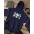 thumbnail image 3 of Retro Futuristic Collage Hoodie Men -Image by Shutterstock, Male Large, 3 of 4