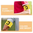 thumbnail image 3 of OULII 4Pcs Team Identification Adjustable Football Armband for Outdoor Use, 3 of 8