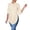 Beige, variant on Women's Collar V Neck Long Sleeve Slit Side Button Down Long Shirt Blouse Top Summer Blouse Fashion Clothing