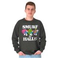 thumbnail image 5 of Smurf the Halls Christmas Presents Sweatshirt for Men or Women Brisco Brands S, 5 of 6