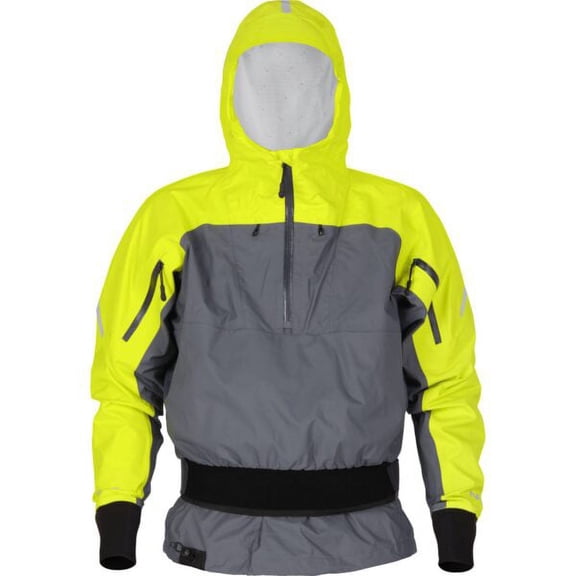 NRS Men's Riptide Splash Jacket Color: Chartreuse/Gray, Size: S