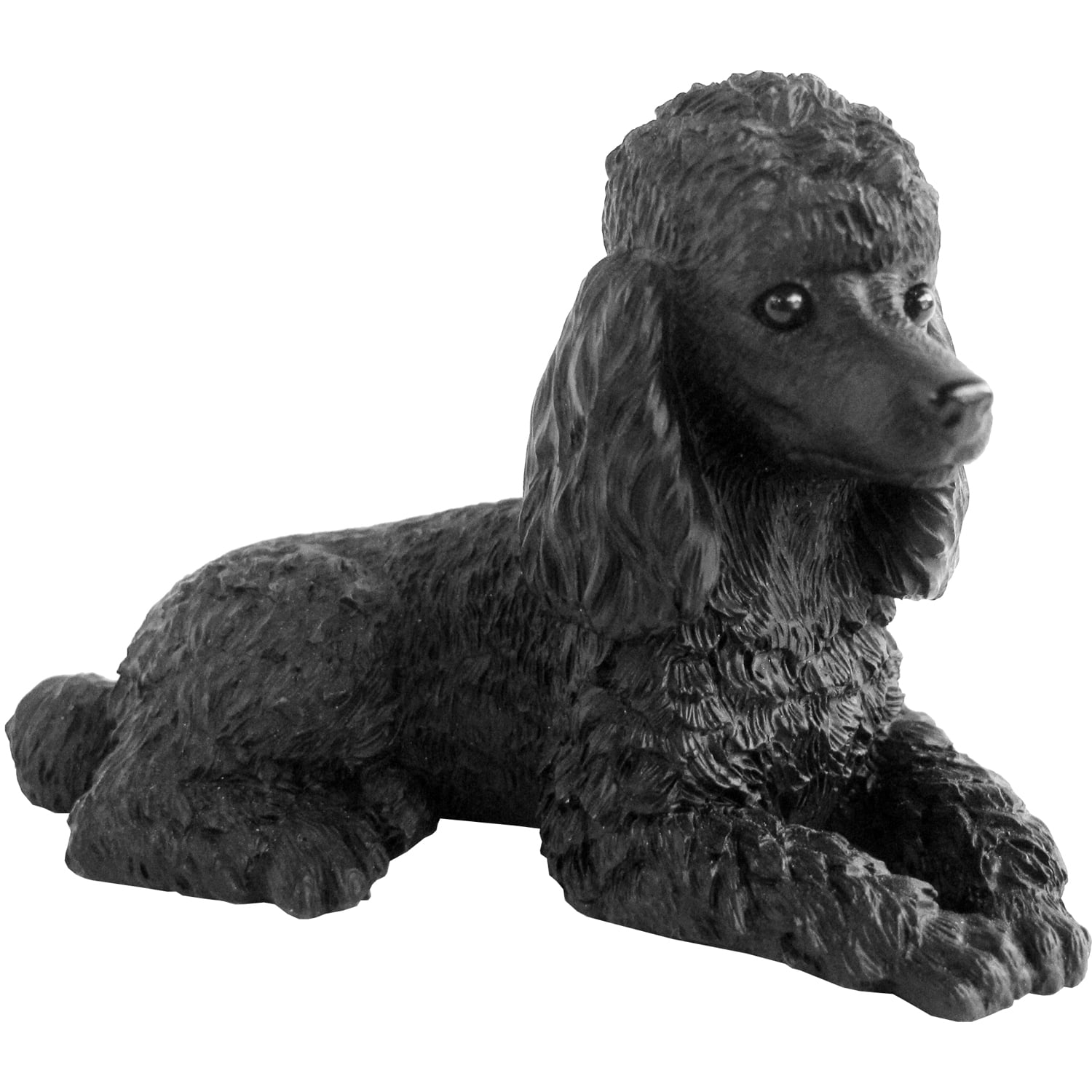 3D Black Poodle Dog Resin Stone Toy Figure Wall Stick-On Light Switch Sticker 