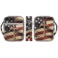 thumbnail image 2 of Yuyamidu American Flag Bible Cover Case for Women Cross Bags Bible Study Supplies Accessories Pink Christian Gifts for Women Men, 4th of July, 2 of 8