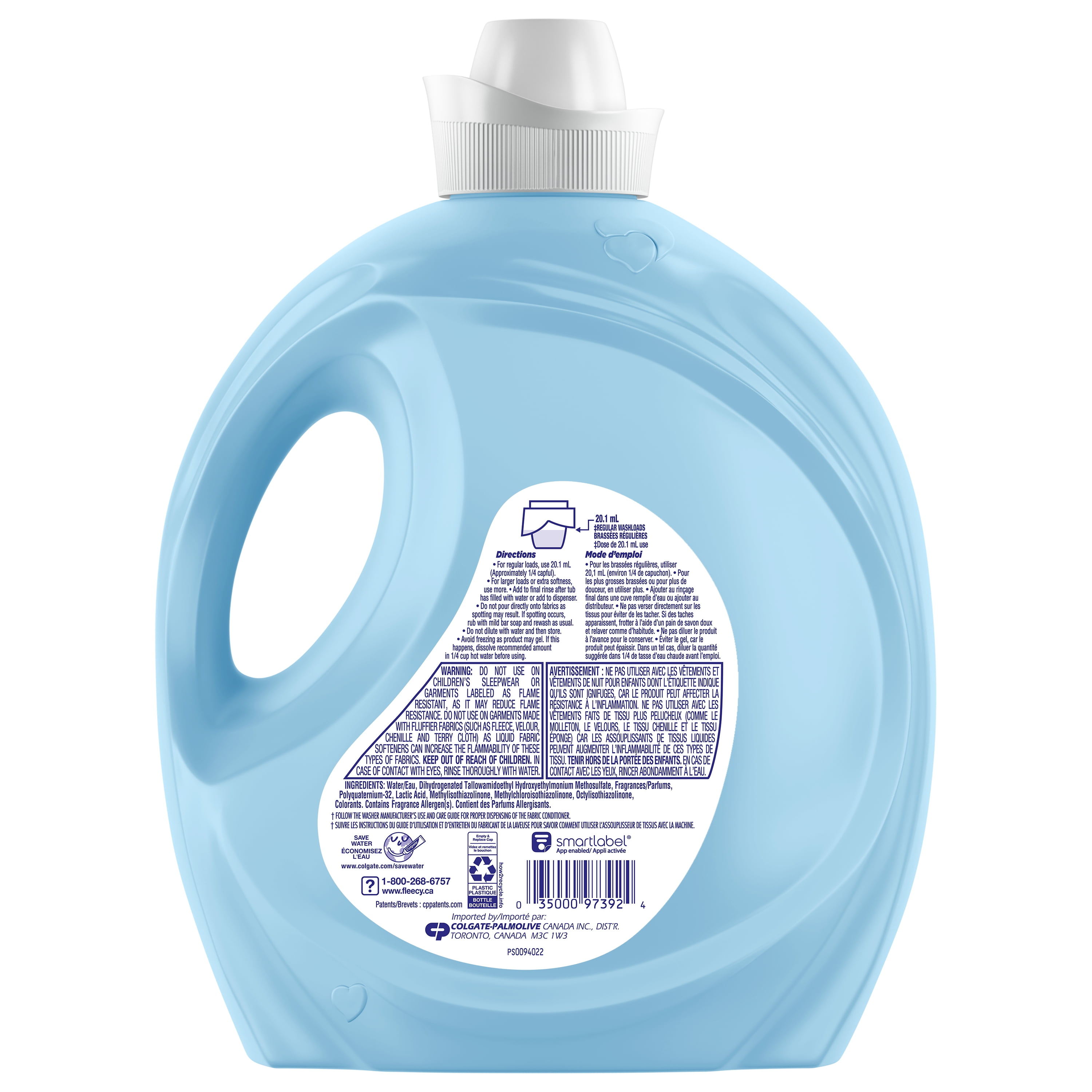 Fleecy Liquid Fabric Softener, Fresh Air. (Fabric Conditioner) 233 Loads, 4.7L - 233 Loads