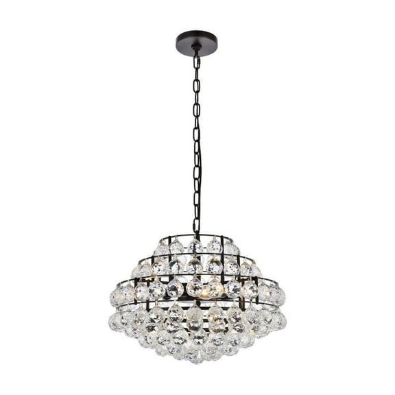 Savannah 18 inch pendant in black