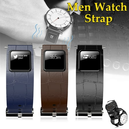 - H1 Luxury Leather Intelligence bluetooth 4.0 Watch Band with OLED Touch Screen BT Water-Proof Smart Wristband for IOS7.0/Android 4.3 Quick Release appleWatchesband Watch Replacement Strap