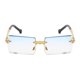 thumbnail image 5 of Gafas de terre modernas para mujer sin montura gafas de terre antideslizantes para hombre gafas de terre para ejercicio libre con gradiente Gradiente degradado Yinane Gafas de sol sin montura, 5 of 7