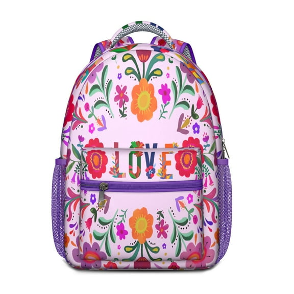 Colorful Vintage Student Backpack - Ergonomic Support & Stylish for Daily Use