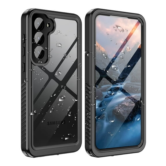 Casetego for Samsung Galaxy S23 Case,IP68 Waterproof Dustproof Shockproof Case with Built-in Screen Protector,Heavy Duty Full Body Protective Phone Cover for Galaxy S23 5G 6.1 Inch,Black