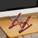 thumbnail image 4 of Soporte para portátil, tableta, plegable, antideslizante, de madera, ajustable en 8 ángulos. Rojo marrón, 4 of 9
