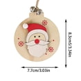 thumbnail image 2 of Suministros de Decoración Navideña onlyliua Colgantes de Madera Papá Noel renos, 2 of 5