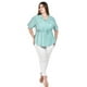 thumbnail image 4 of Blusa camisera ajustable Roman Fashion /Tallas Extras, 2436 (Menta) verde claro 36, 4 of 5