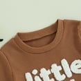 thumbnail image 5 of Okbabeha Toddler Girl Boy Summer Clothes Little Dude Short Sleeve Waffle Shirt Shorts Set Infant Baby Cute Outfits, 5 of 7