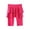 Hot Pink, variant on KAUOD Girl Leggings Shorts with Skirt Ruffle Knee Length Skinny Stretchy Midi Shorts Cute Trendy Casual Short Pants