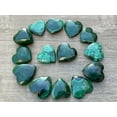 thumbnail image 2 of Malachite Gemstone Hearts, Polished Malachite Puffy Hearts, Malachite Palm Stone, Malachite Heart (5 Hearts）, 2 of 8
