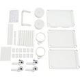 thumbnail image 6 of 3 Tiers Beauty Salon Rolling Trolley, Mobile Medical Trolley Cart with 2 Dirts Bucket, Esthetician Cart with Drawer Lockable Wheels, 3 Tier Heavy Duty SPA for Beauty Salon Hospital Lab (White), 6 of 14