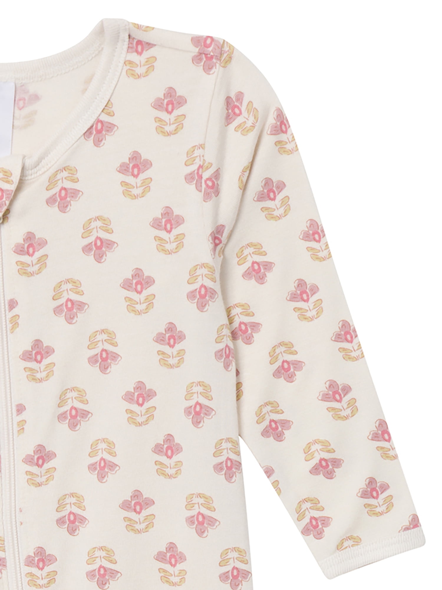 Modern Moments by Gerber Baby Neutral Super Soft Viscose Two-Way Zip Sleep 'N Play Footed Pajamas, Sizes Newborn - 6/9 Months