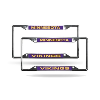 Minnesota Vikings Laser-Cut Carbon Fiber License Plate - Official NFL  licensed