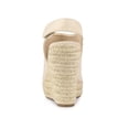 thumbnail image 2 of BLISSFUL STEP Sandales Compensées à Plateforme Espadrilles pour Femmes Beige 7, 2 of 8