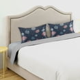 thumbnail image 3 of Yayeee Pillowcase Queen Size Set of 2 Satin Wrinkle Resistant Envelope Pillow Case, Starry Fireworks Pattern, 3 of 8