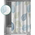 thumbnail image 3 of Extra Long Shower Curtain 72x84 Inch, Sage Green Blue Leaves Shower Curtain Waterproof Bathroom Decor Vintage Farmhouse Botanical Fabric Bath Curtain Set Accessories with Hooks, 3 of 6