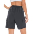 thumbnail image 3 of Women's Stretch Hiking Cargo Shorts Summer Water-Resistant Outdoor Sports Shorts with Pockets for Golf, Biking, 3 of 6