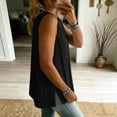 thumbnail image 6 of Noric Women Tank Tops Crew Neck Spring Summer Casual Smocked Chic Loose with Pleated Mesh Fashion Clothes, 6 of 9