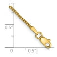 thumbnail image 2 of 14k Yellow Gold Bracelet Chain Styles Spiga (Wheat) Women's 1.5 mm 7 in Diamond-cut Parisian Wheat with Lobster Clasp, 2 of 2