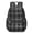 Black and White, variant on Black and White Checkered Pattern 17" School Backpacks for Teens,Waterproof Oxford Fabric,S-Shape Padded Straps for School,Travel,Hiking,Camping