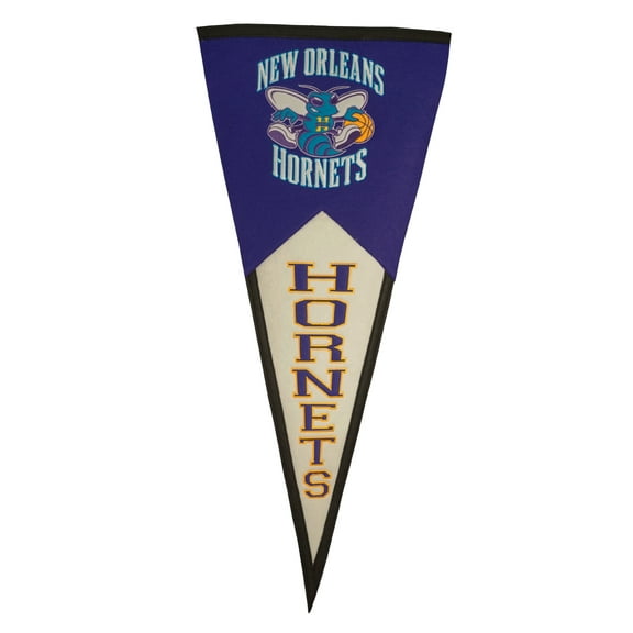New Orleans Hornets - Vintage Basketball Throwback - GIANT SIZE Pennant 17x40 Wool Pennant