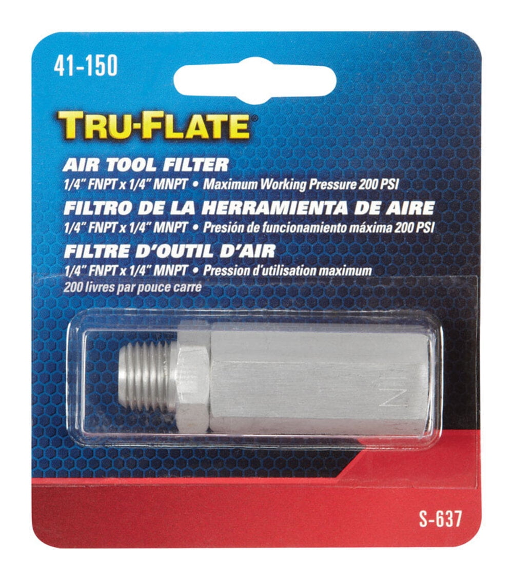 MNPT Plug >NEW< TRU-FLATE 5 Piece Air Coupler I/M Kit 1/4" FNPT Coupler & Plug 