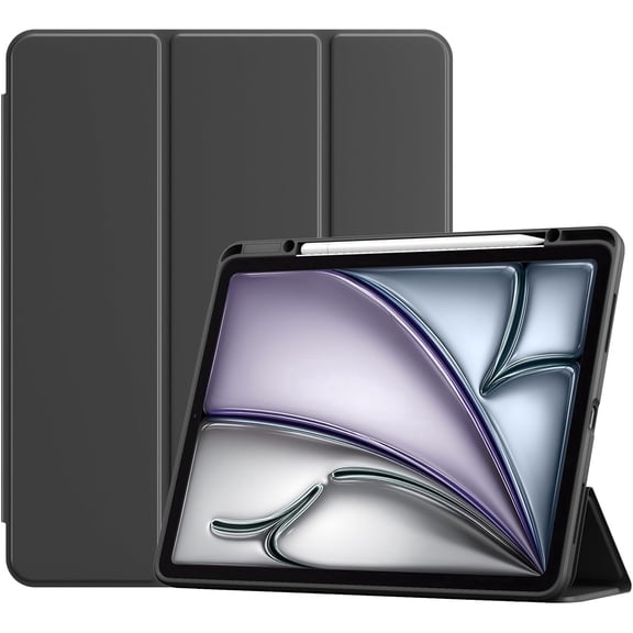ProCase Smart Protective Case for iPad Air 13 inch M4/ M3/ M2 -Black