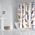 thumbnail image 2 of Dachshund Sport Shower Curtain 72"x72" ,Bathroom Decorative Shower Curtains Set with 12 Hooks,Modern Waterproof Washable Shower Curtain, 2 of 6
