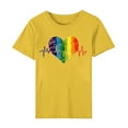 thumbnail image 4 of Dovford T Shirts Women Rainbows Heart Graphic Tees Shirts LGBT Shirts Casual Short Sleeve Tops, 4 of 7