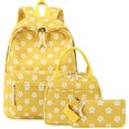 thumbnail image 1 of Set de mochilas escolares Bluboon 3 en 1, 30 x 17 x 43 cm, color amarillo, 1 of 8