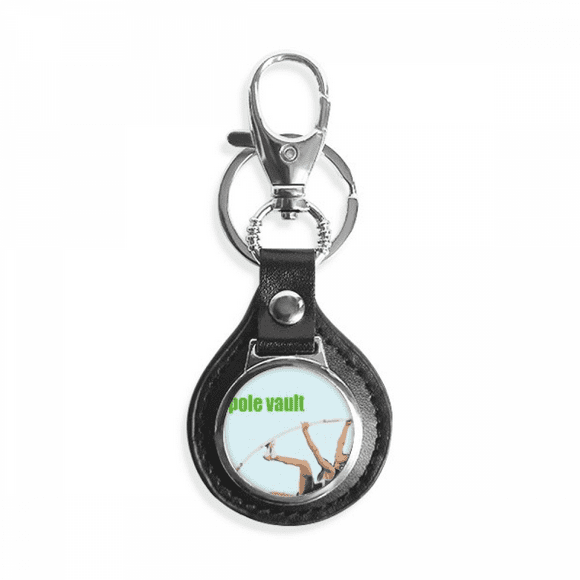 pole vault field events art deco fashion key link chain keyholder finder hook metal