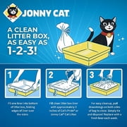 JONNY CAT Litter Box Liners ، بطانات فضلات القطط المريحة والمتينة للتخلص السهل من التنظيف ، حزمة سميكة للغاية ومقاومة للتمزق من 4 عناصر
