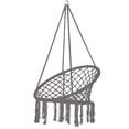 thumbnail image 2 of Chaise Hamac, Chaise Hamac Macramé Balançoire en Maille Tricotée Chaise Suspendue Durabilité Éprouvée, 2 of 3