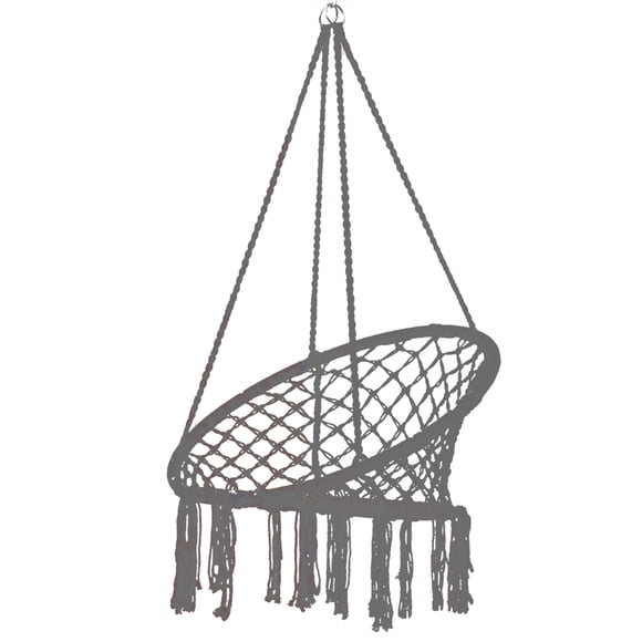 Silla colgante de malla tejida, silla hamaca, columpio de macramé, silla colgante de macramé, rendimiento finamente ajustado