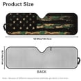 thumbnail image 5 of HUIACONG Western Aztec Front Sunshade Windshield Fit for Jeep Wrangler JL/JLU 2018-2024 & Jeep Gladiator JT 2020-2024, 240T Foldable Window Shade Sun Visor Protector Blocks UV Rays, 5 of 6
